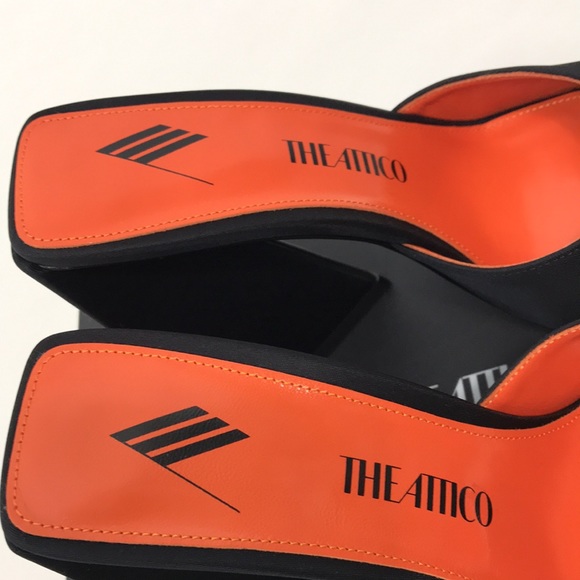 NWT THE ATTICO Black Devon Sandals - Picture 5 of 10